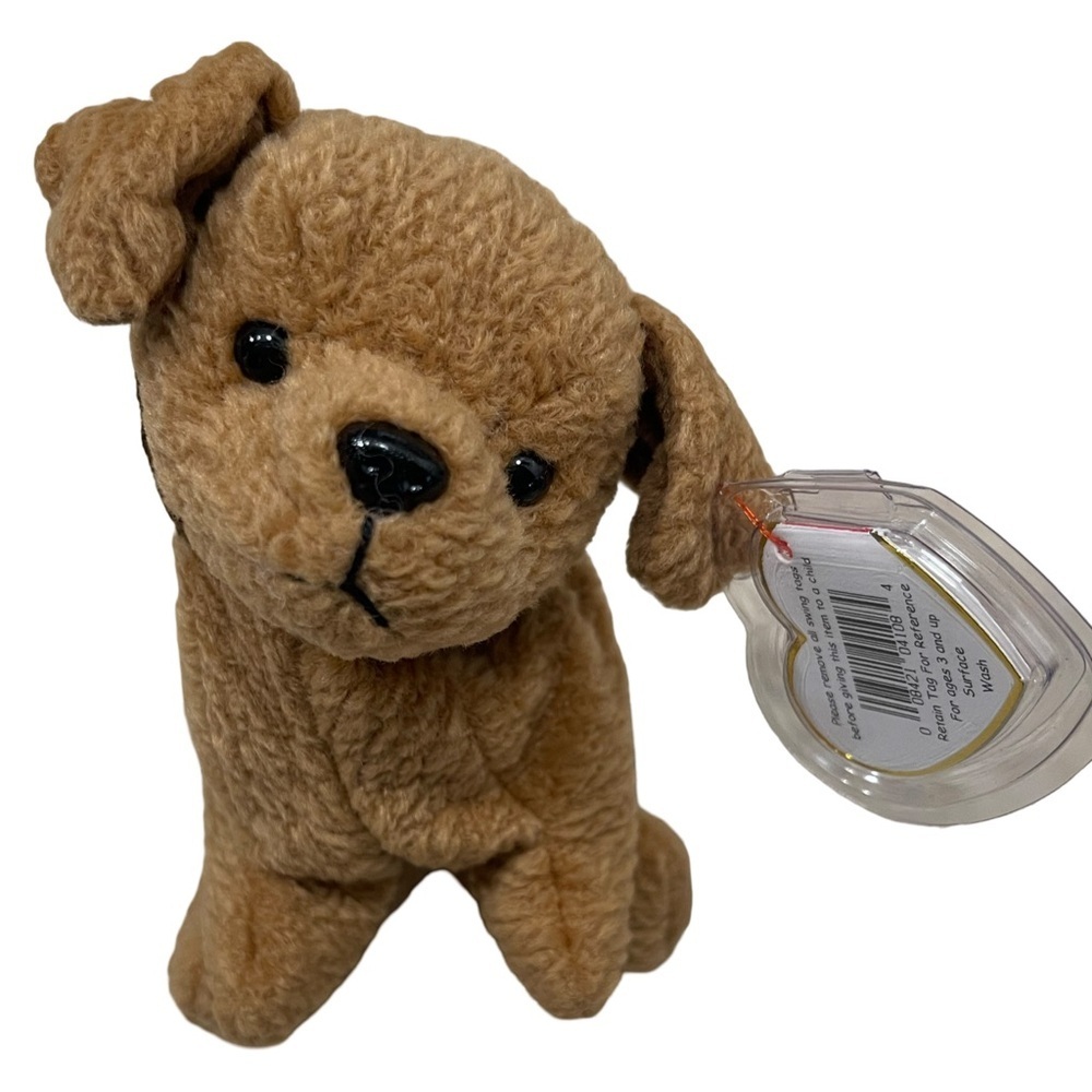 TY Beanie Baby Tuffy The Dog 6.5 Inch 1996 New W/tag Plush Stuff Animal Toy